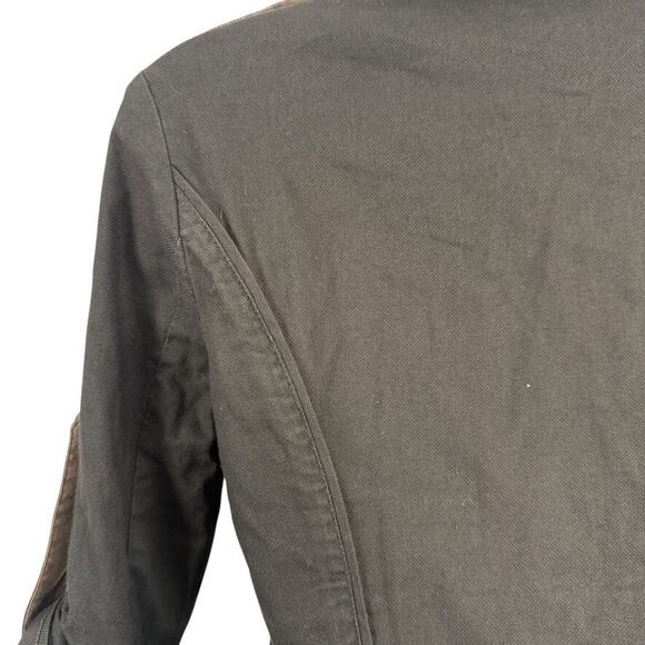 Diane von Furstenberg DVF Dark Brown Roll Tab Sleeve Jacket Cotton Stretch sz 4 - Picture 11 of 16